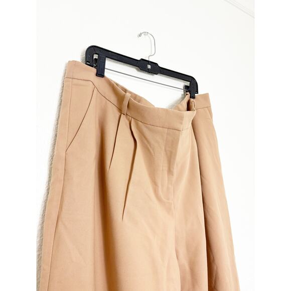NWT A&F Abercrombie & Fitch Sloane Tailored Wide Leg Pant Size 22S Tan Trouser - Picture 7 of 13